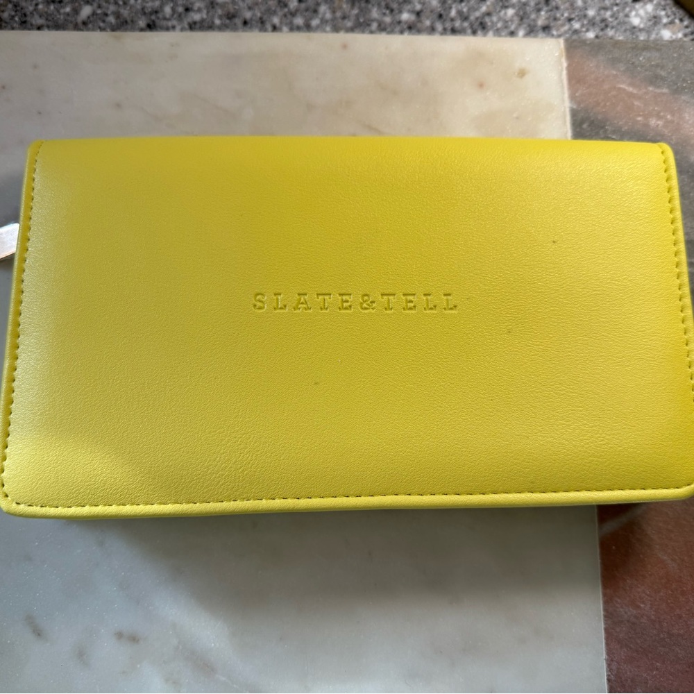 Slate & Tell Vibrant Yellow Wallet
